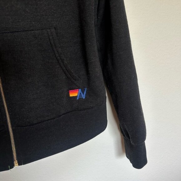 Aviator Nation Five Stripe Hoodie in Black / Pink / Purple Women’s Size XS - Picture 4 of 7